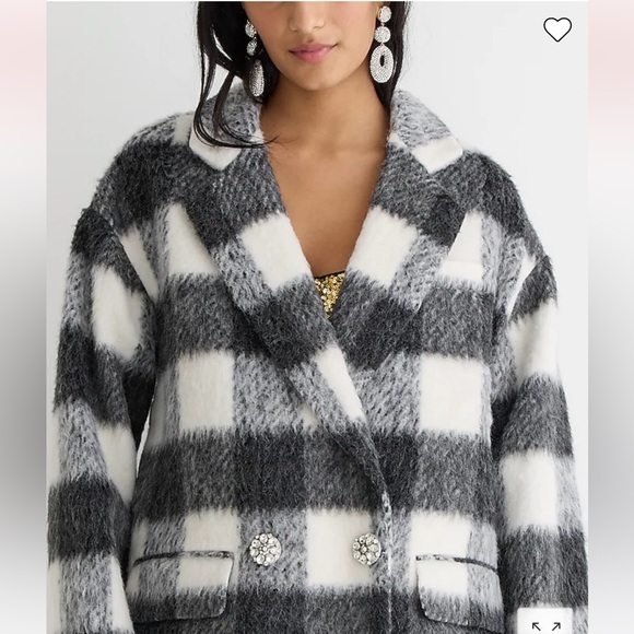 J. Crew Collection Italian Relaxed Brushed Topcoat - Picture 2 of 5